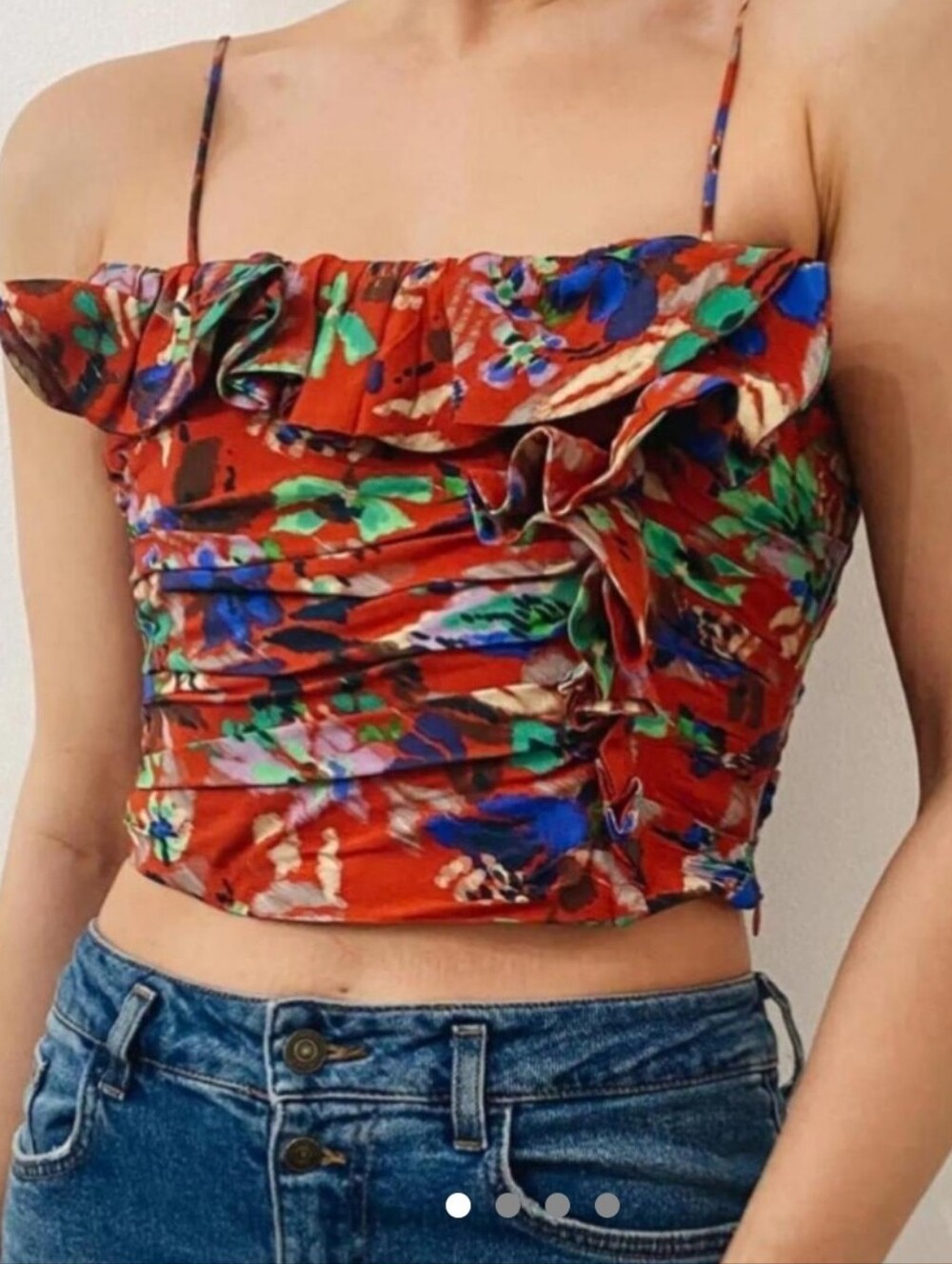Zara Flowered Crop